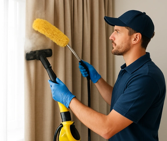 Trusted blind cleaning technician Matty Curtain Cleaning rhodes-nsw QLD