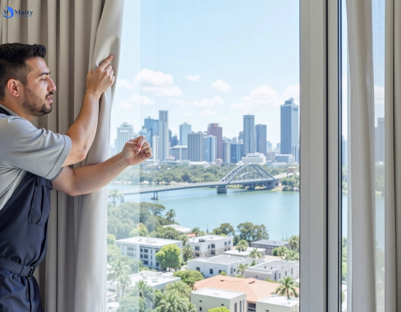 Professional curtain steam cleaning service rhodes-nsw QLD by Matty Curtain Cleaning