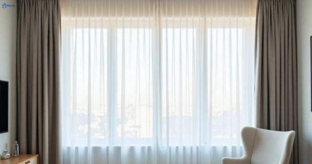 Freshly steam cleaned curtains in rhodes-nsw QLD